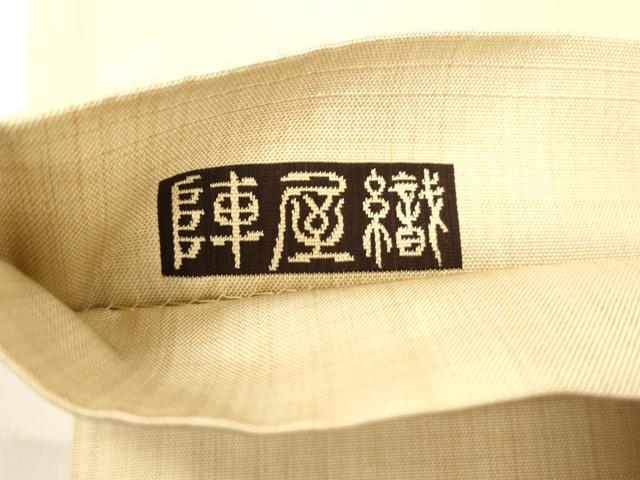 平和屋着物●六通柄袋帯 陣屋織 風景文 正絹 逸品 CABJ9390dy