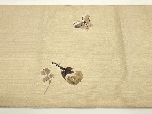 平和屋着物●太鼓柄袋帯 すくい織 抽象文様 金糸 正絹 逸品 CABJ9451dy