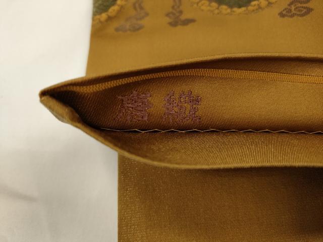 平和屋着物●六通柄袋帯 唐織 名物裂 正絹 逸品 CABJ9456dy