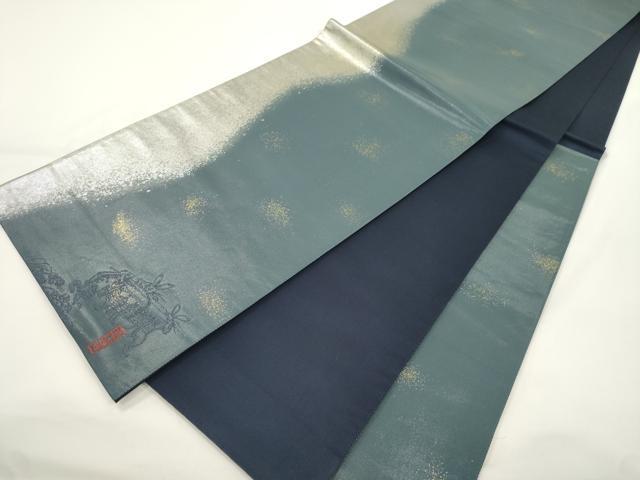 平和屋着物●六通柄袋帯 高山寺 鳥獣戯画 引箔 正絹 逸品 CABJ9460dy