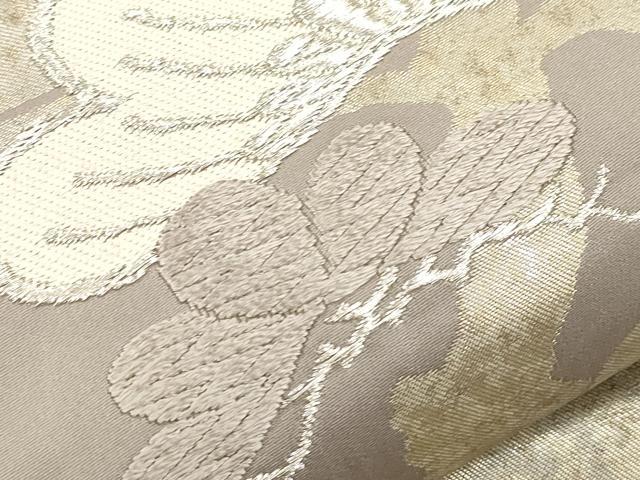 平和屋着物●西陣 河合美術織物謹製 六通柄袋帯 唐織 松 飛鶴文 金銀糸 正絹 逸品 CABJ9477dy