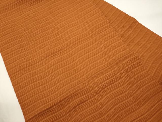 平和屋着物●本場筑前博多織 八寸名古屋帯 横段文 正絹 逸品 CABJ9501dy