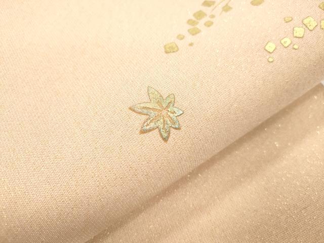 平和屋着物●太鼓柄袋帯 螺鈿 草木文 金彩 正絹 逸品 CABJ9531dy