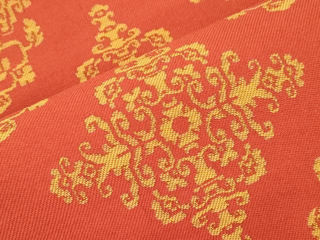 平和屋着物●龍村平蔵製 全通柄 本袋帯 天平稜華文 正絹 逸品 CABJ9534dy