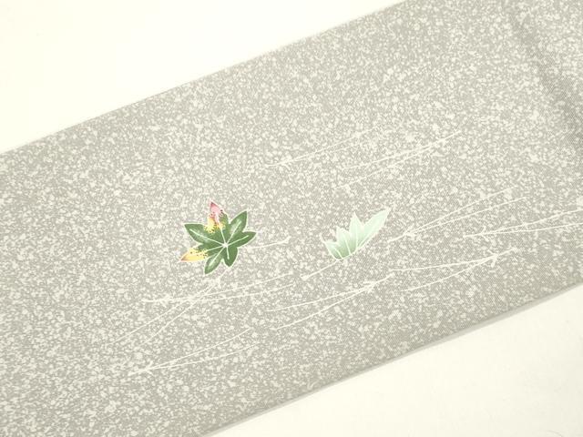 平和屋着物●人間国宝・羽田登喜男 九寸名古屋帯 吹寄せ文 正絹 逸品 CABJ9546dy