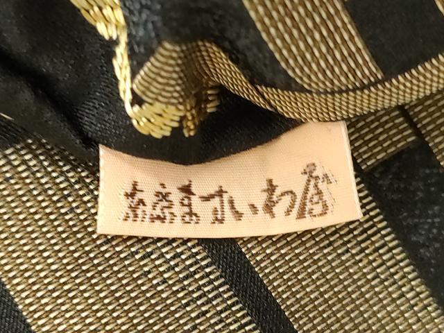 平和屋着物●西陣 木野織物 菱屋善兵衛謹製 全通柄九寸名古屋帯 幾何学文 ますいわ屋扱い 正絹 逸品 CABJ9557dy