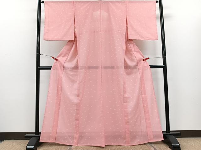 平和屋着物*夏物 小紋 絽 舞蝶文 さんび謹製 洗える着物 CABJ9609xi