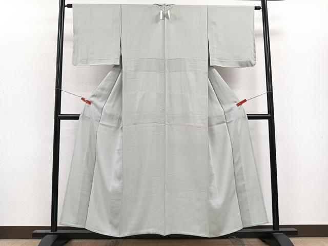 平和屋着物*夏物 色無地 絽 柳鼠色 正絹 逸品 未使用 CABJ9611xi