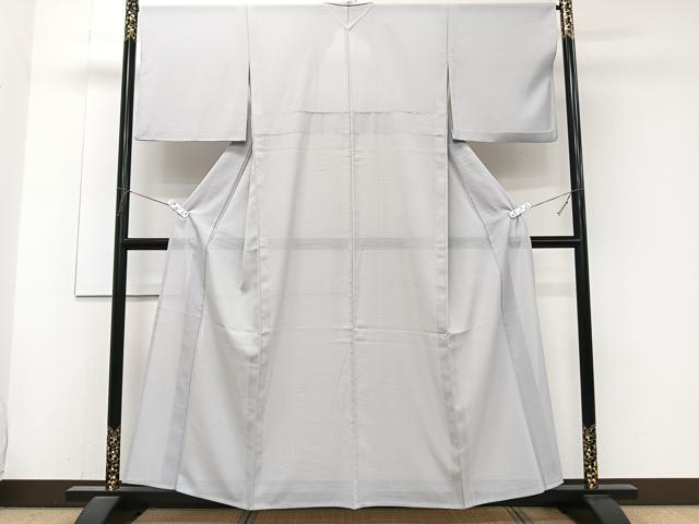 平和屋着物*夏物 色無地 絽縮緬 白藤色 洗える着物 CABJ9643xi