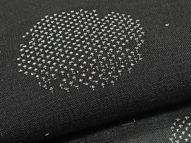 平和屋着物*夏物 夏大島 100亀甲 雪輪亀甲文 正絹 逸品 CABJ9653xi