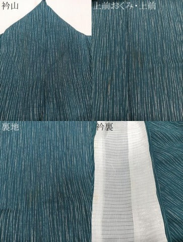 平和屋着物*夏物 小紋 紗 縞 正絹 逸品 CABJ9673xi