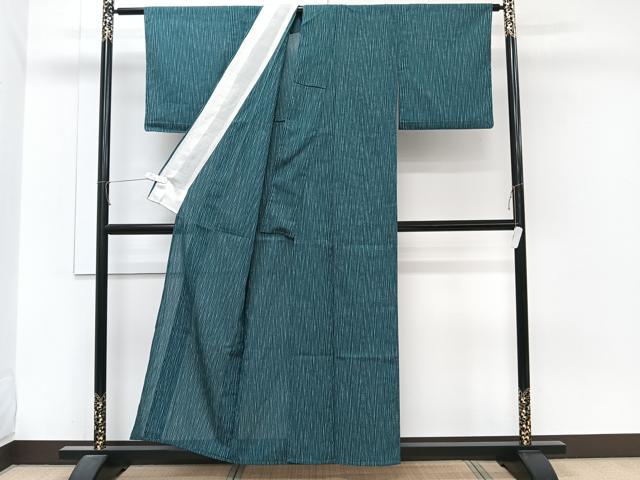 平和屋着物*夏物 小紋 紗 縞 正絹 逸品 CABJ9673xi