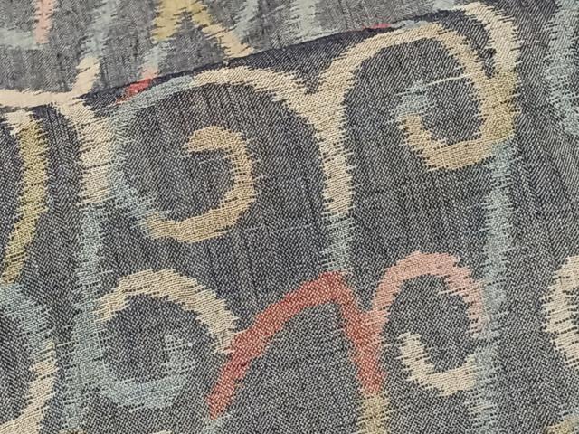 平和屋着物*夏物 本場小千谷縮 幾何学文 麻 逸品 CABJ9677xi