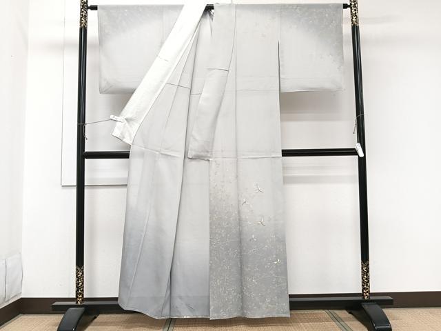 平和屋着物*夏物 訪問着 絽 駒刺繍 萩蜻蛉 暈し染め 金糸 正絹 逸品 CABJ9701xi