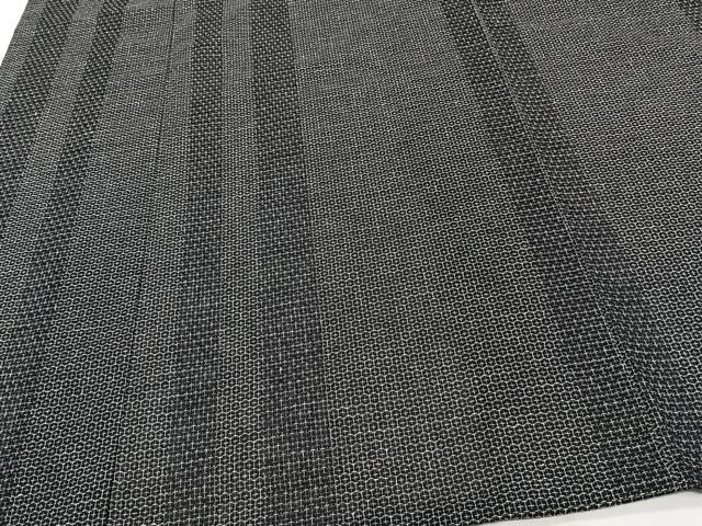 平和屋着物*夏物 男性 小紋 紗 80亀甲 間道亀甲文 黒地 CABJ9702xi