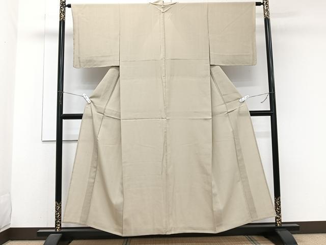 平和屋着物*夏物 紗紬 白橡色 正絹 逸品 未使用 CABJ9708xi