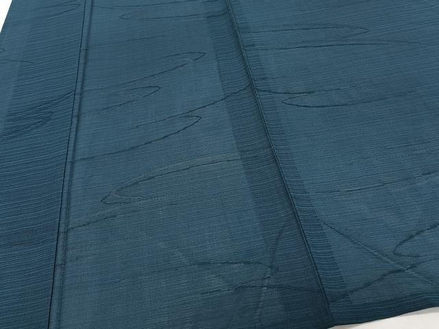 平和屋着物*夏物 色無地 変わり絽 流水紋紗 藍色 正絹 逸品 未使用 CABJ9712xi