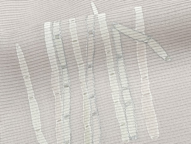 平和屋着物▽訪問着 単衣 無双 紗袷 紗×絽 木賊文 銀彩 正絹 逸品 CABJ9716xi