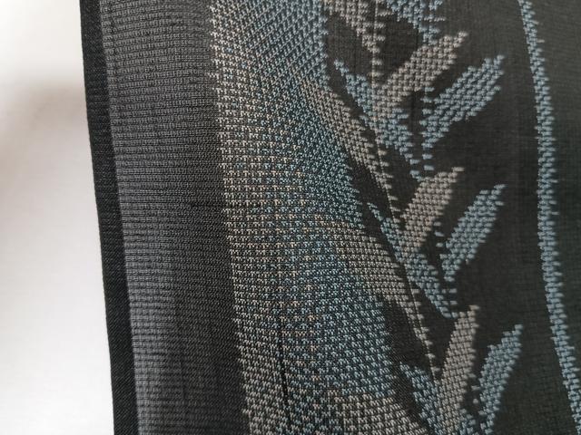 平和屋着物*夏物 夏大島 間道枝葉文 やまと誂製 正絹 逸品 CABJ9724xi