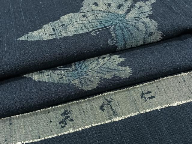 平和屋着物*夏物 矢代仁 紗紬 舞蝶文 反端付き 正絹 逸品 CABJ9728xi