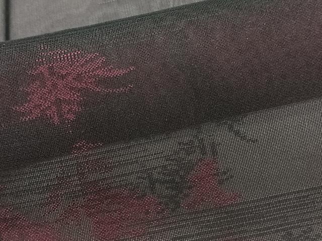 平和屋着物*夏物 小紋 紗 樹林文 正絹 逸品 CABJ9735xi