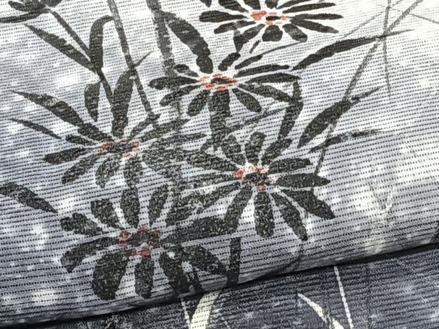 平和屋着物*夏物 訪問着 絽 手描き 枝草花文 金彩 正絹 逸品 CABJ9739xi