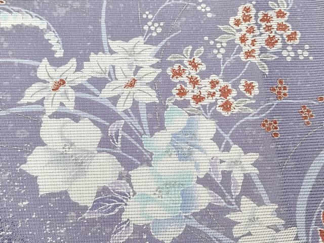 平和屋着物*夏物 訪問着 絽 草花文 洗える着物 CABJ9749xi