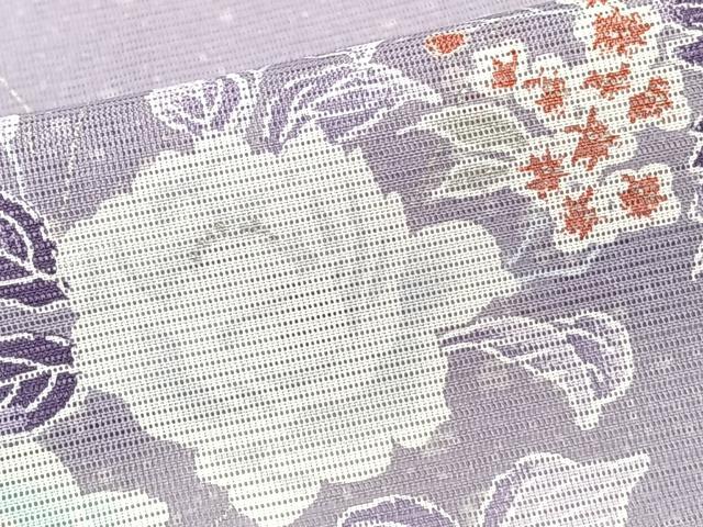 平和屋着物*夏物 訪問着 絽 草花文 洗える着物 CABJ9749xi