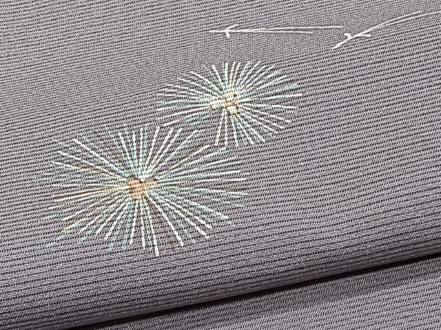 平和屋着物*夏物 小紋 絽 松葉文 ロング丈 洗える着物 CABJ9754xi