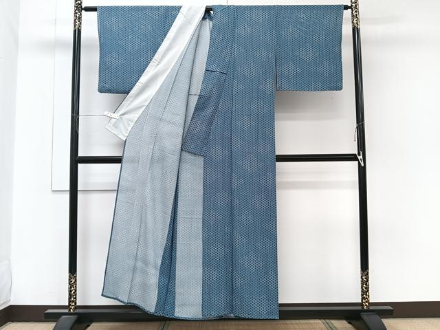 平和屋着物*夏物 江戸小紋 絽 松皮菱文 正絹 逸品 CABJ9777xi