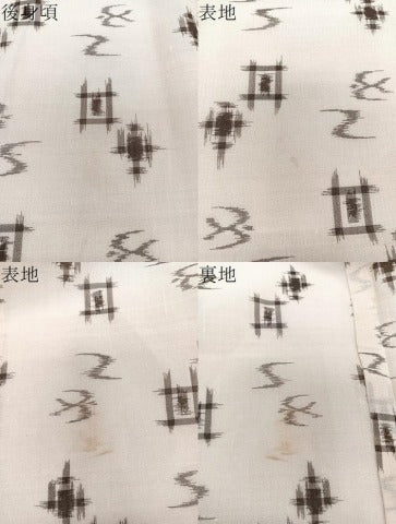 平和屋着物*夏物 紗紬 琉球絣文様 正絹 逸品 CABJ9792xi