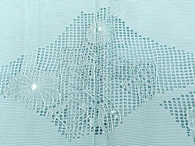 平和屋着物*夏物 無地絵羽訪問着 絽 駒刺繍 御所車草花文 瓶覗見色 正絹 逸品 CABJ9826xi