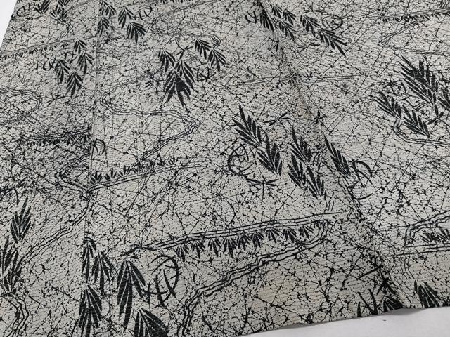 平和屋着物*夏物 小紋 絽 流水風景文 正絹 逸品 CABJ9843xi