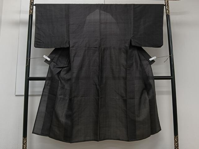 平和屋着物*夏物 男性 紗紬 幾何学文 正絹 逸品 CABJ9847xi