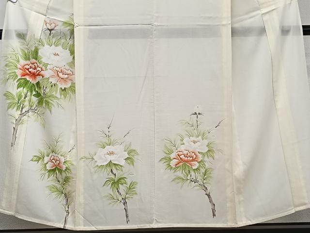 平和屋着物*夏物 訪問着 絽 手描き 枝草花文 正絹 逸品 CABJ9853xi