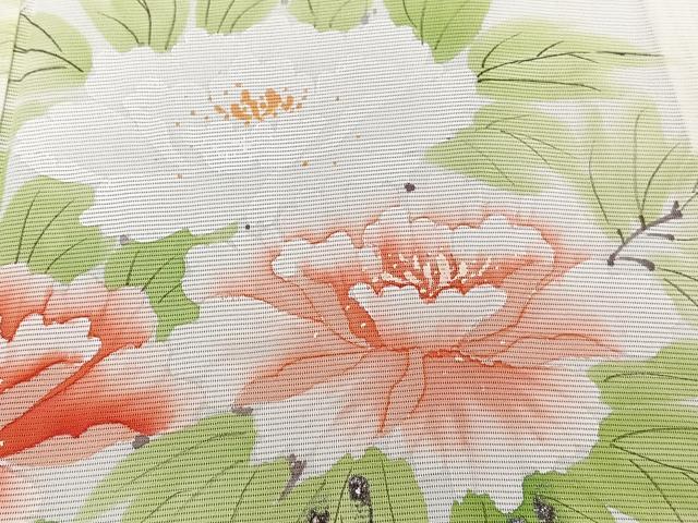 平和屋着物*夏物 訪問着 絽 手描き 枝草花文 正絹 逸品 CABJ9853xi