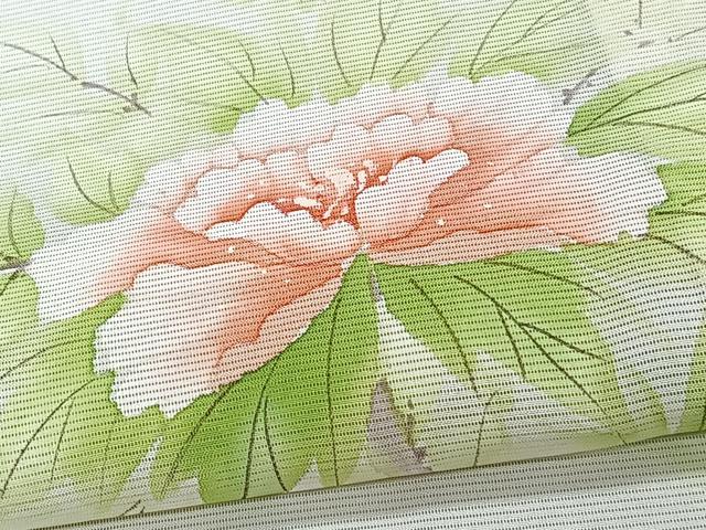 平和屋着物*夏物 訪問着 絽 手描き 枝草花文 正絹 逸品 CABJ9853xi