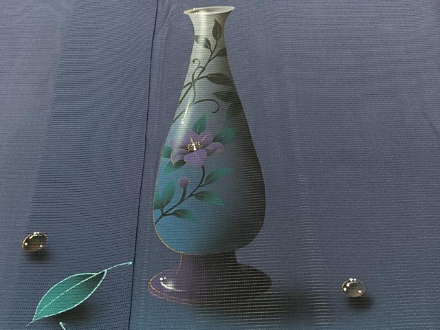 平和屋着物*夏物 訪問着 絽 花瓶 水玉 正絹 逸品 CABJ9854xi