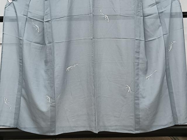 平和屋着物*夏物 訪問着 絽 魚 正絹 逸品 CABJ9861xi