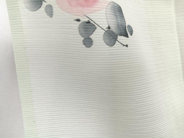 平和屋着物*夏物 小紋 絽 手描き 草花文 正絹 逸品 CABJ9866xi