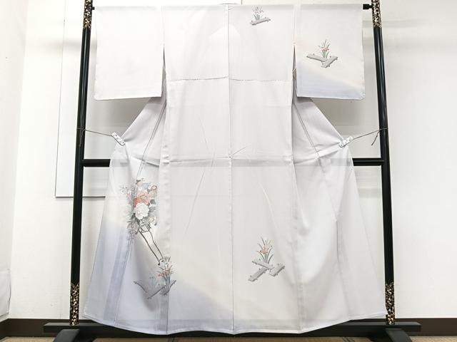 平和屋着物*夏物 訪問着 絽 友禅 花車文 暈し染め 正絹 逸品 CABJ9868xi