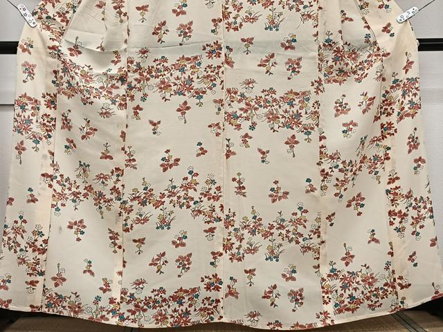 平和屋着物*夏物 訪問着 絽 草花文 正絹 逸品 CABJ9877xi