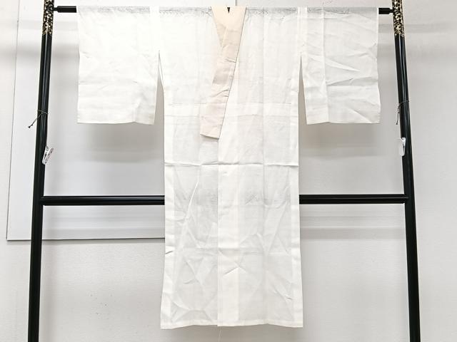 平和屋着物*夏物 長襦袢 流水楓紋紗 生成り色 麻 逸品 CABJ9885xi