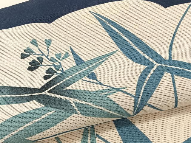 平和屋着物*夏物 小紋 絽 雲取り草花文 正絹 逸品 CABJ9890xi