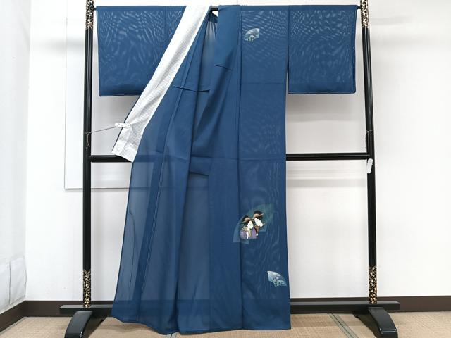 平和屋着物*夏物 訪問着 絽 女人花文 正絹 逸品 CABJ9893xi