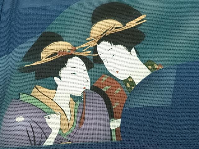 平和屋着物*夏物 訪問着 絽 女人花文 正絹 逸品 CABJ9893xi