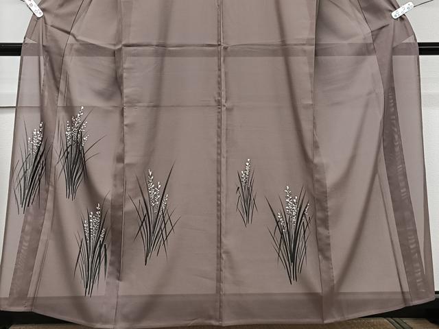 平和屋着物*夏物 訪問着 絽 手描き 草花文 洗える着物 CABJ9902xi