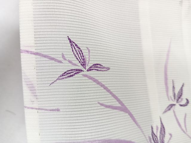 平和屋着物*夏物 小紋 絽 草花文 洗える着物 CABJ9912xi