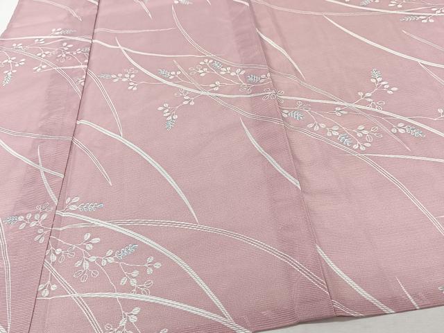 平和屋着物*夏物 小紋 絽 芝萩文 洗える着物 CABJ9918xi