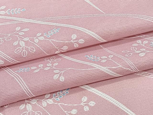 平和屋着物*夏物 小紋 絽 芝萩文 洗える着物 CABJ9918xi